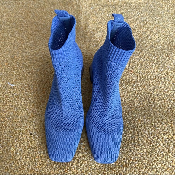 Vivaia Melissa Sock Boot Ankle Square Toe Bootie Size 8.5 39.5 - Picture 2 of 6